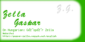 zella gaspar business card